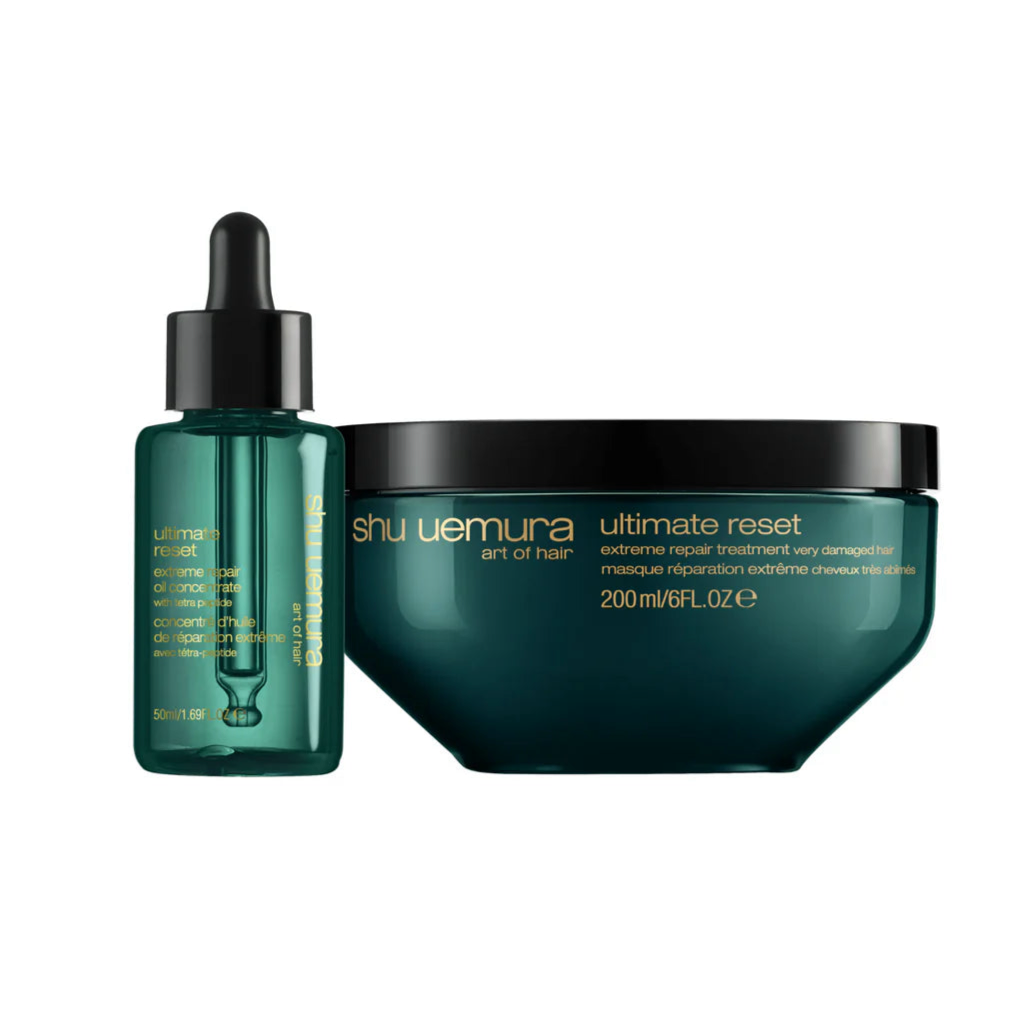SHU UEMURA. ULTIMATE RESET ROUTINE AMPLIFIED TREATMENT - MASK AND OIL
