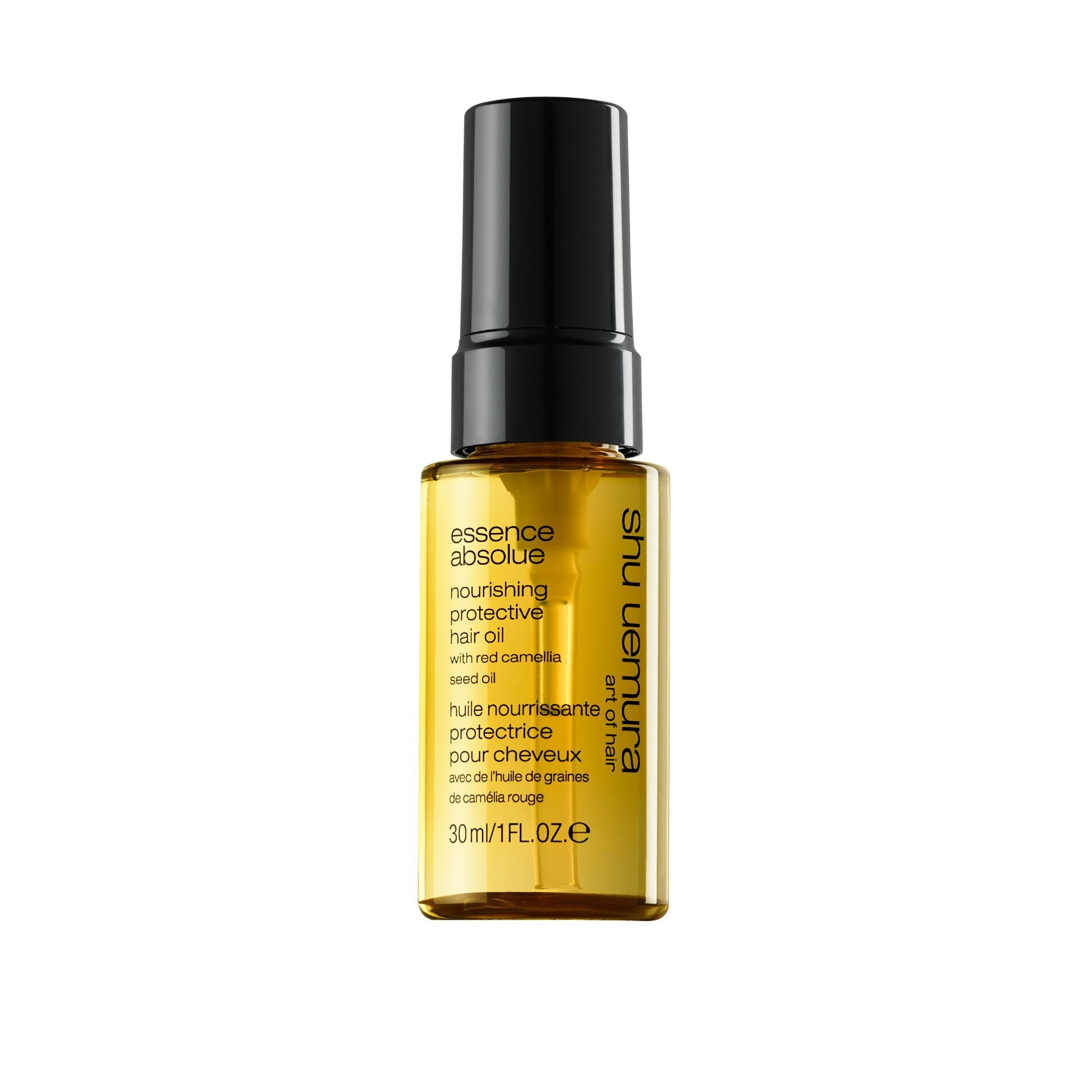 SHU UEMURA. (FORMAT VOYAGE) HUILE CAPILLAIRE NOURRISSANTE PROTECTRICE ESSENCE ABSOLUE (30ML)