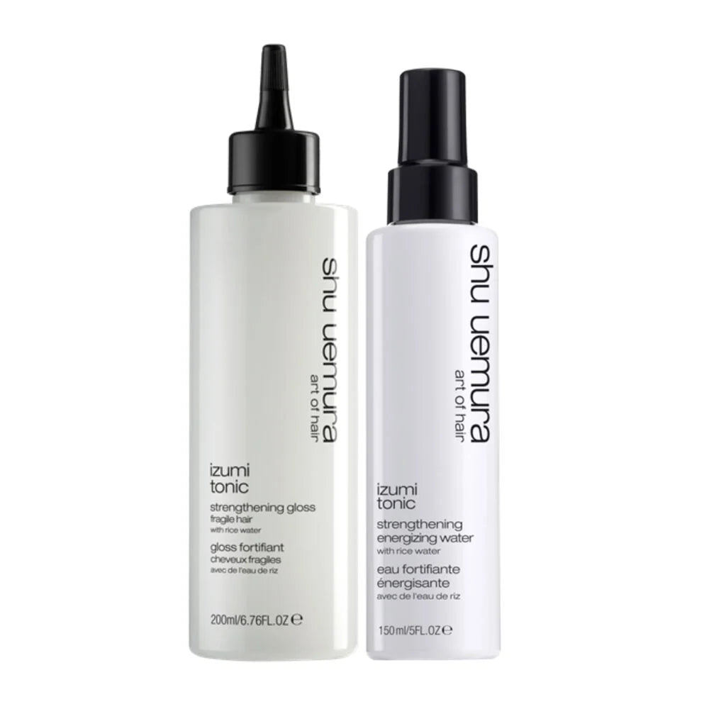 SHU UEMURA. DUO IZUMI TONIC (GLOSS FORTIFIANT ET EAU FORTIFIANTE ÉNERGISANTE)